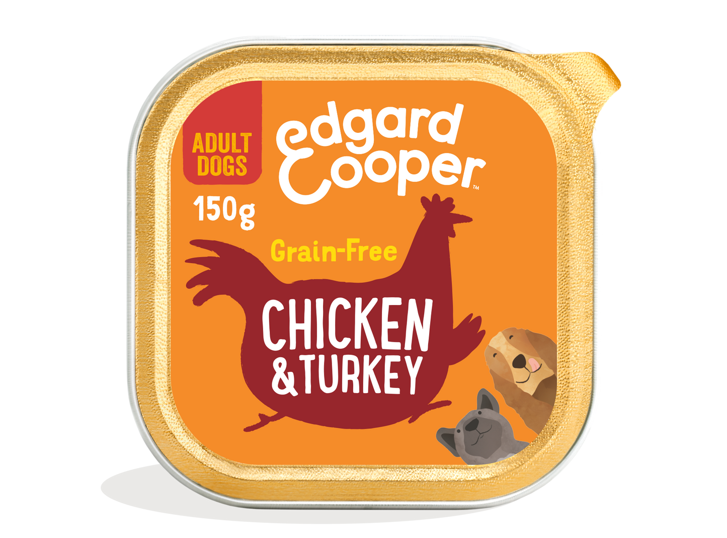 Edgard Cooper | Tarrina Pollo, Pavo y Manzana para Perros | 150g