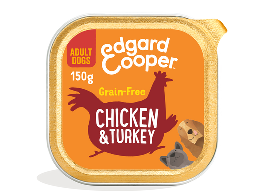 Edgard Cooper | Tarrina Pollo, Pavo y Manzana para Perros | 150g