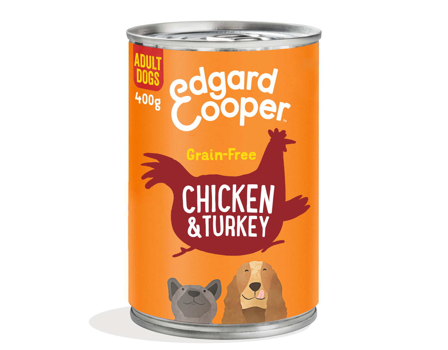 Edgard Cooper |  Pollo, pavo y manzana | Lata 400g