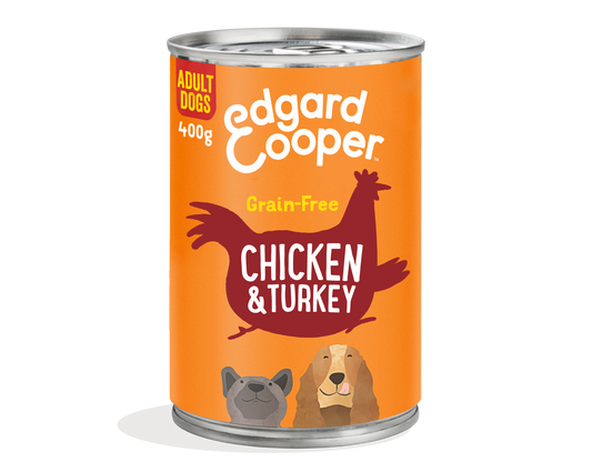 Edgard Cooper |  Pollo, pavo y manzana | Lata 400g