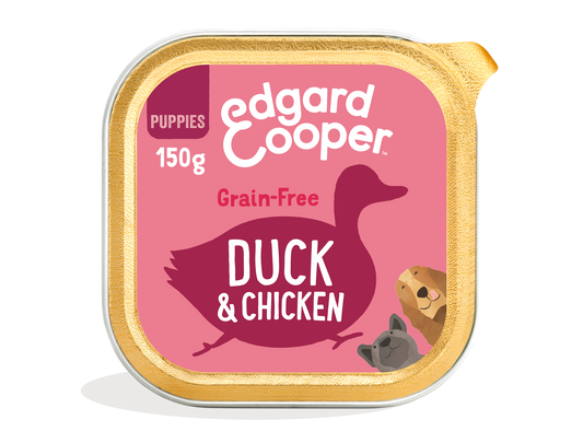 Edgard Cooper | Tarrina Pato y Pollo para Cachorros | 150g