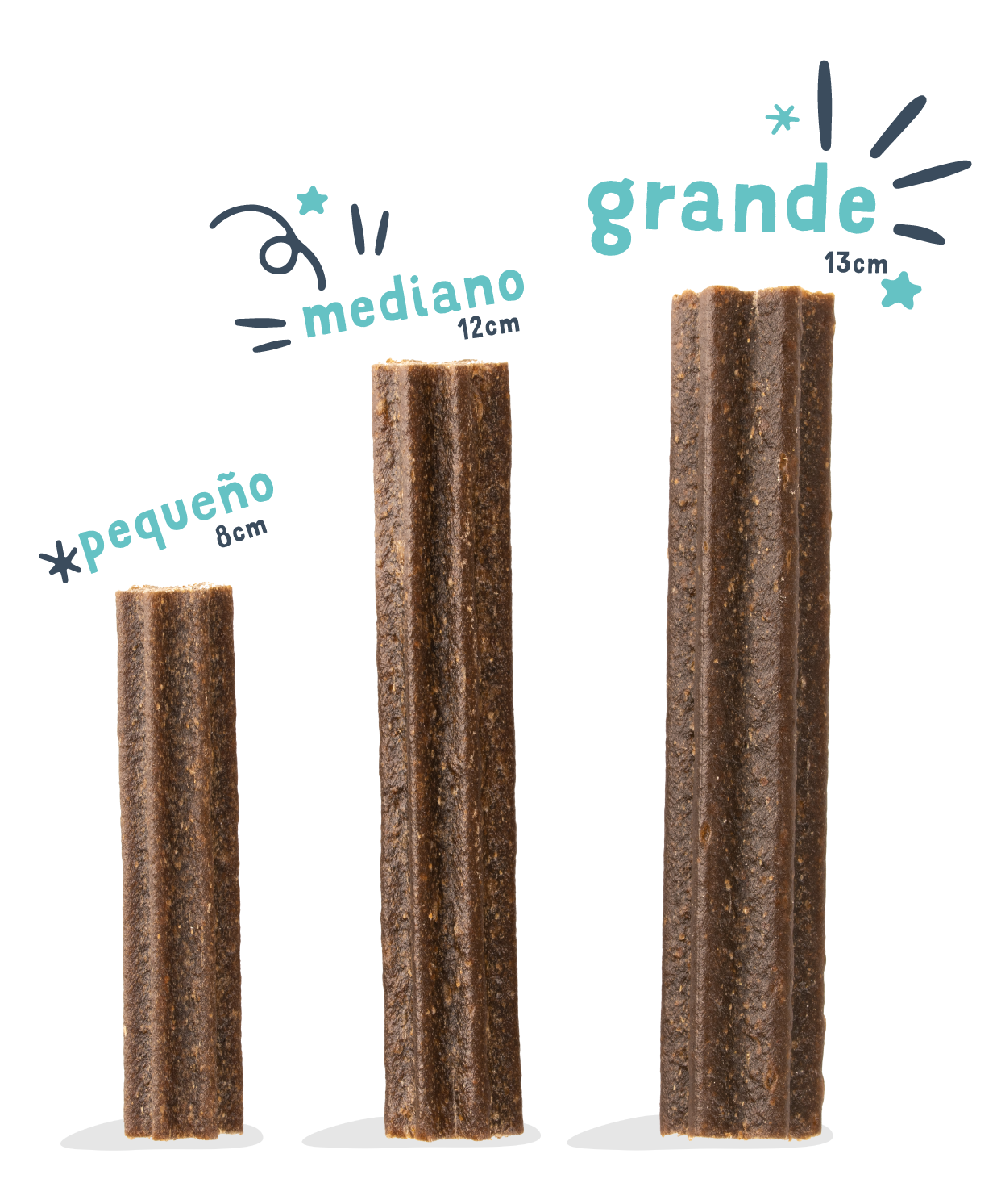 Sticks dentales Edgard Cooper - Doggy Dental Fresa y Menta - 3 tamaños diferentes