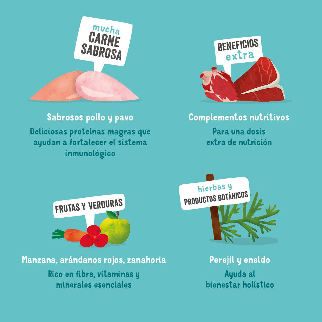 Edgard Cooper | Tarrina Pollo, Pavo y Manzana para Perros | 150g