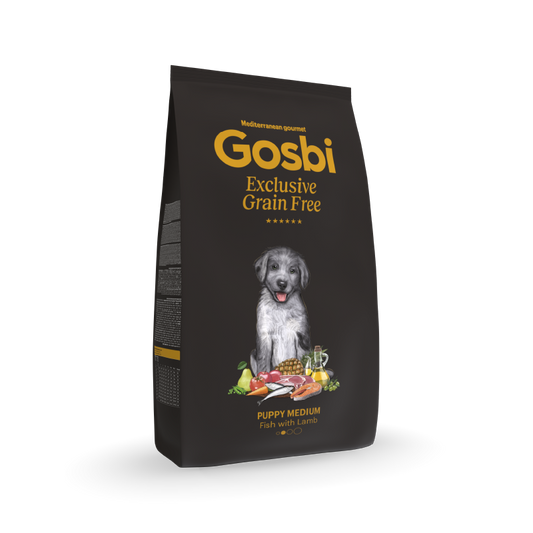 Gosbi | Exclusive Grain Free Dog Puppy Medium Fish with Lamb