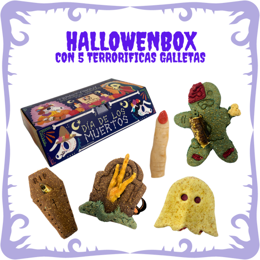 Halloween Box - Caja 5 galletas para perros - Día de los Muertos - WANIYANPI