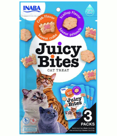 Churu juicy bites vieira y cangrejo - Snack para gatos