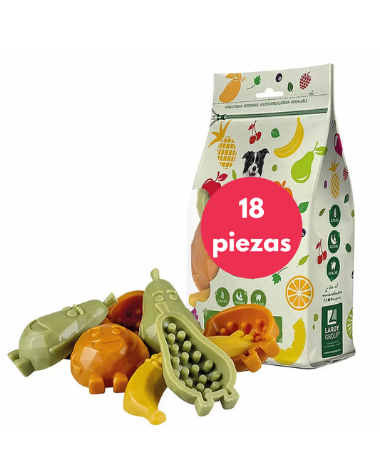 Bolsa 18 snacks dentales frutas - Tamaño S