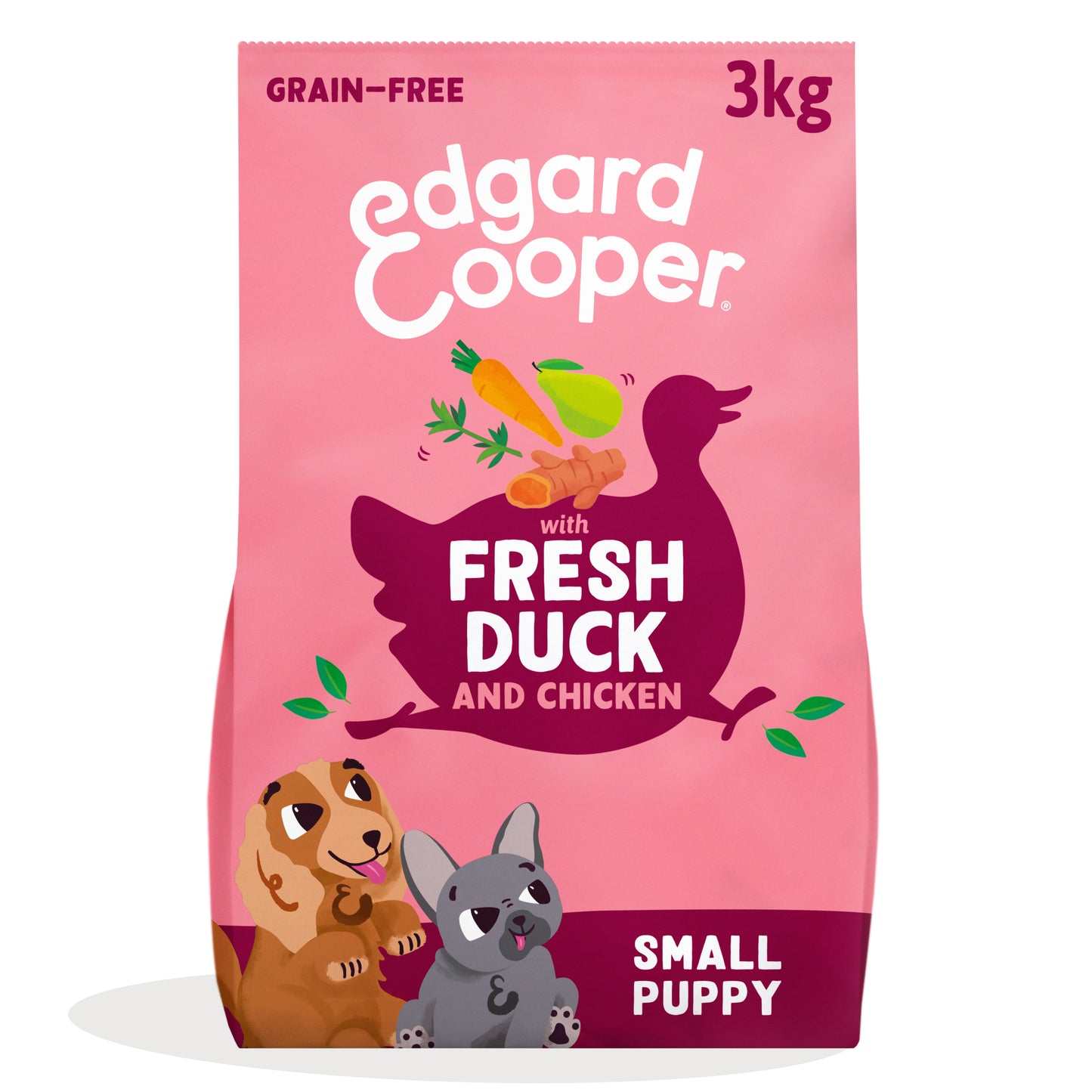 Edgard Cooper - Pato y pollo de corral ecológicos - Pienso sin cereales para cachorros