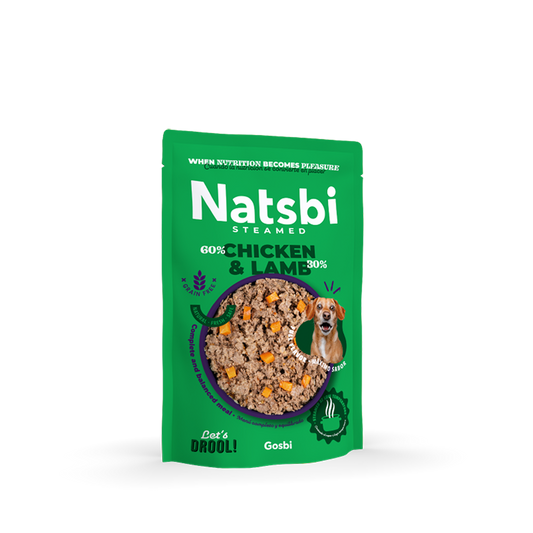 Natsbi | Steamed dog chicken & lamb | Pollo y cordero | Gosbi