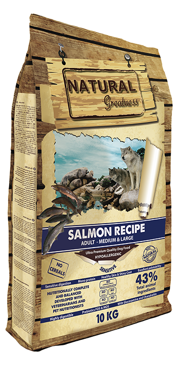 Natural Greatness Receta SALMON (NO CEREAL, SIN GUISANTE)