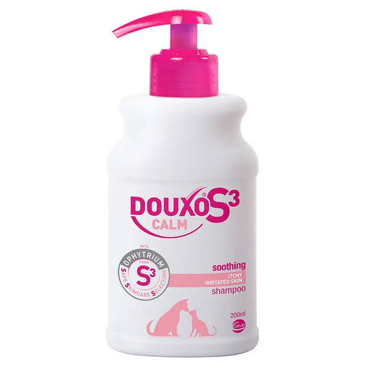 DOUXO S3 Calm Champú para Perros y Gatos - Calma la piel irritada y los picores - 200ml