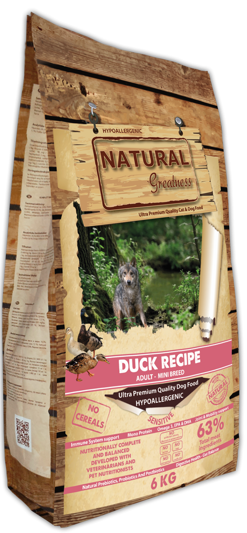 Natural Greatness Receta PATO MINI (NO CEREAL, MONOPROTEIN)