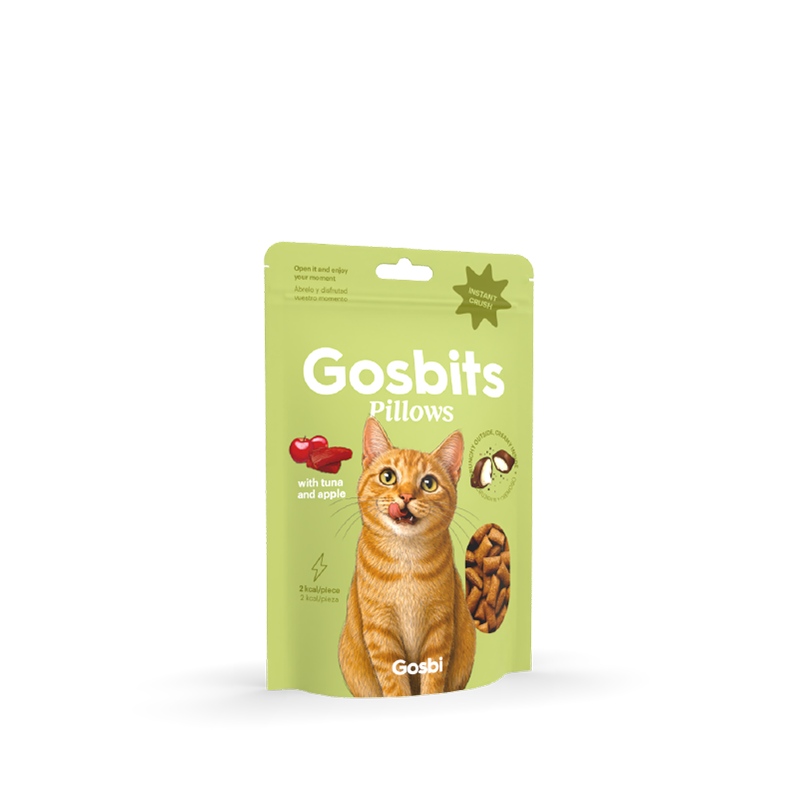 Gosbits Pillows Cat with Tuna and Apple