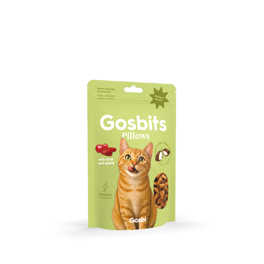 Gosbits Pillows Cat with Tuna and Apple