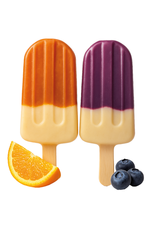 Polos de de helado - Naranja o Arándano