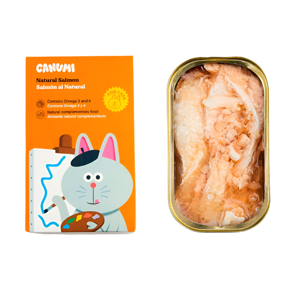 Trozos de salmón al Natural - CANUMI - Para perros y Gatos