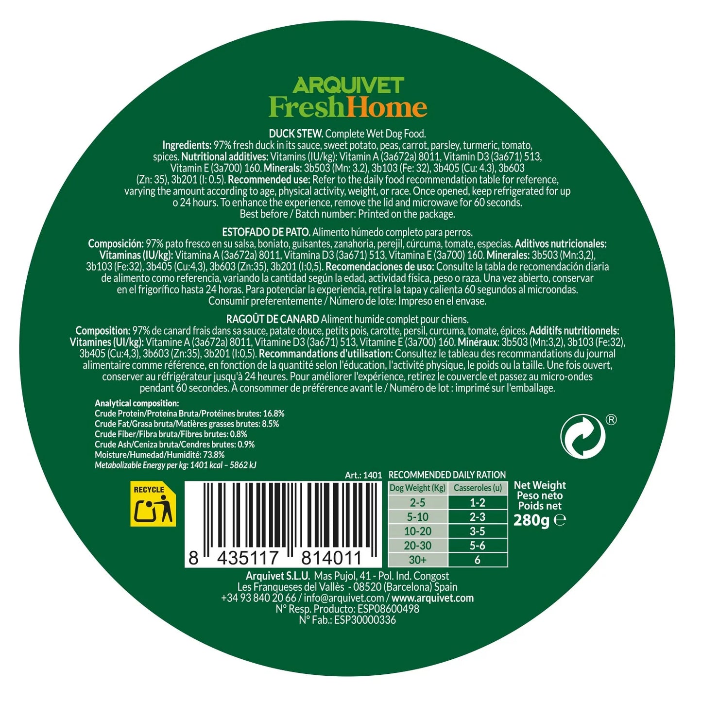 Estofado de Pato - Fresh Home Arquivet