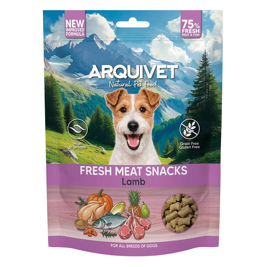 Snacks semihúmedos de Cordero y pollo - Fresh Meat Snacks Para Perros - Arquivet