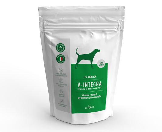 V-Integra Perro Adulto 1kg ECO Recarga, Suplemento Completo Rico en Vitaminas y Minerales para Equilibrar Dieta Casera y Barf (Copy) (Copy)