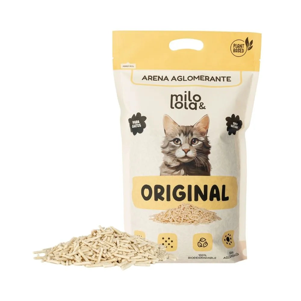 Arena aglomerante 100% Natural a Base de Tofu (2,5 kg 6L)
