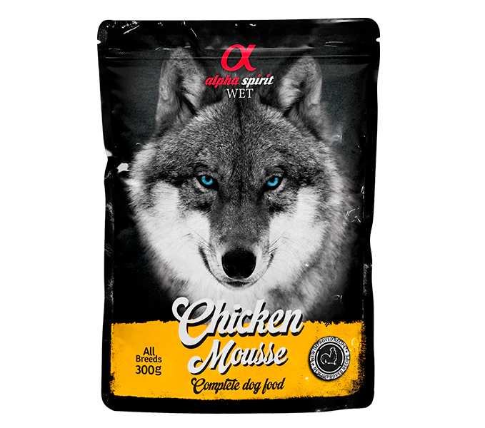 Mousse de POLLO para PERROS - Alpha Spirit 300g