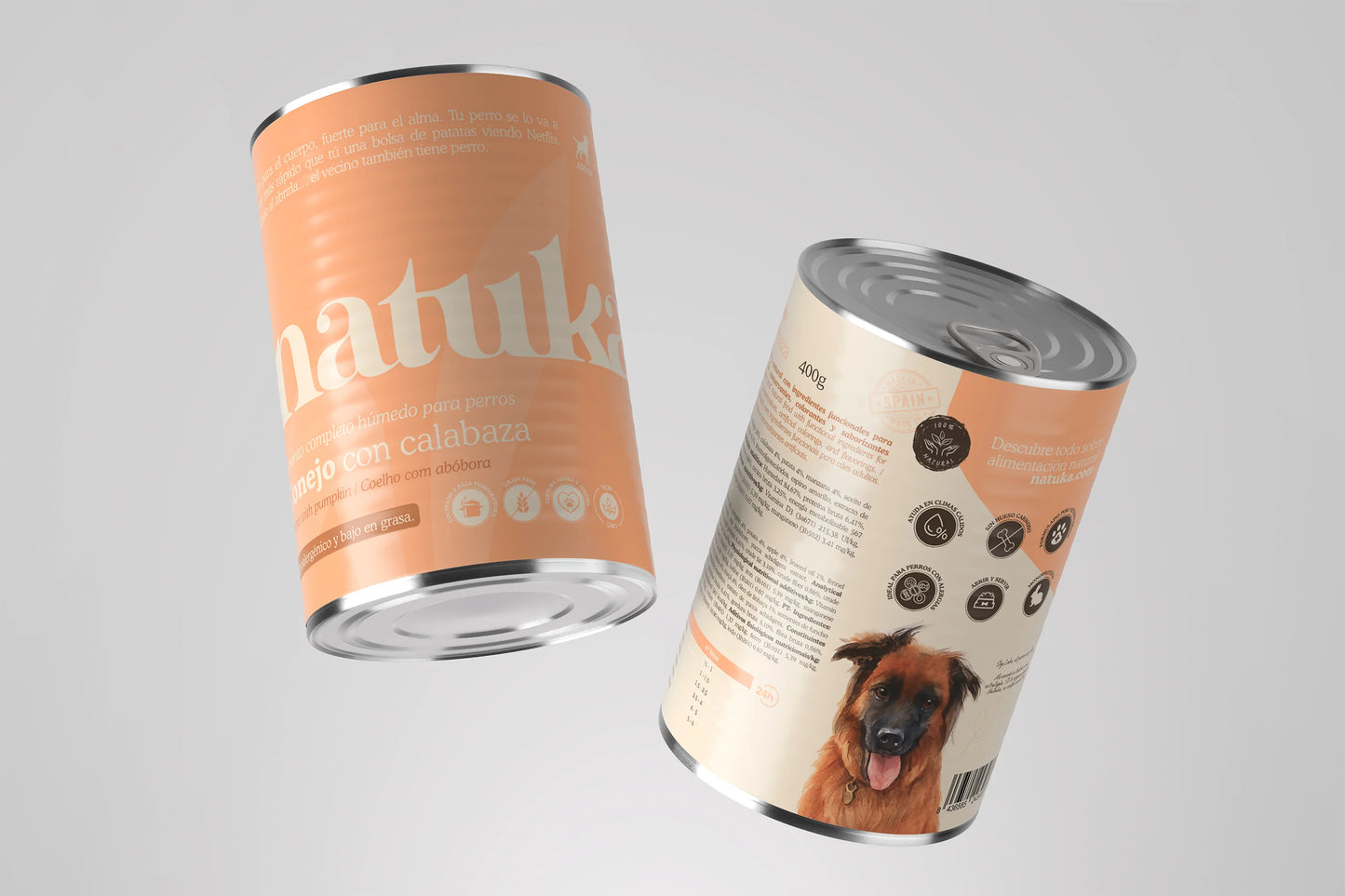 Lata de Conejo y Calabaza para Perros | Natuka | Monoproteíca
