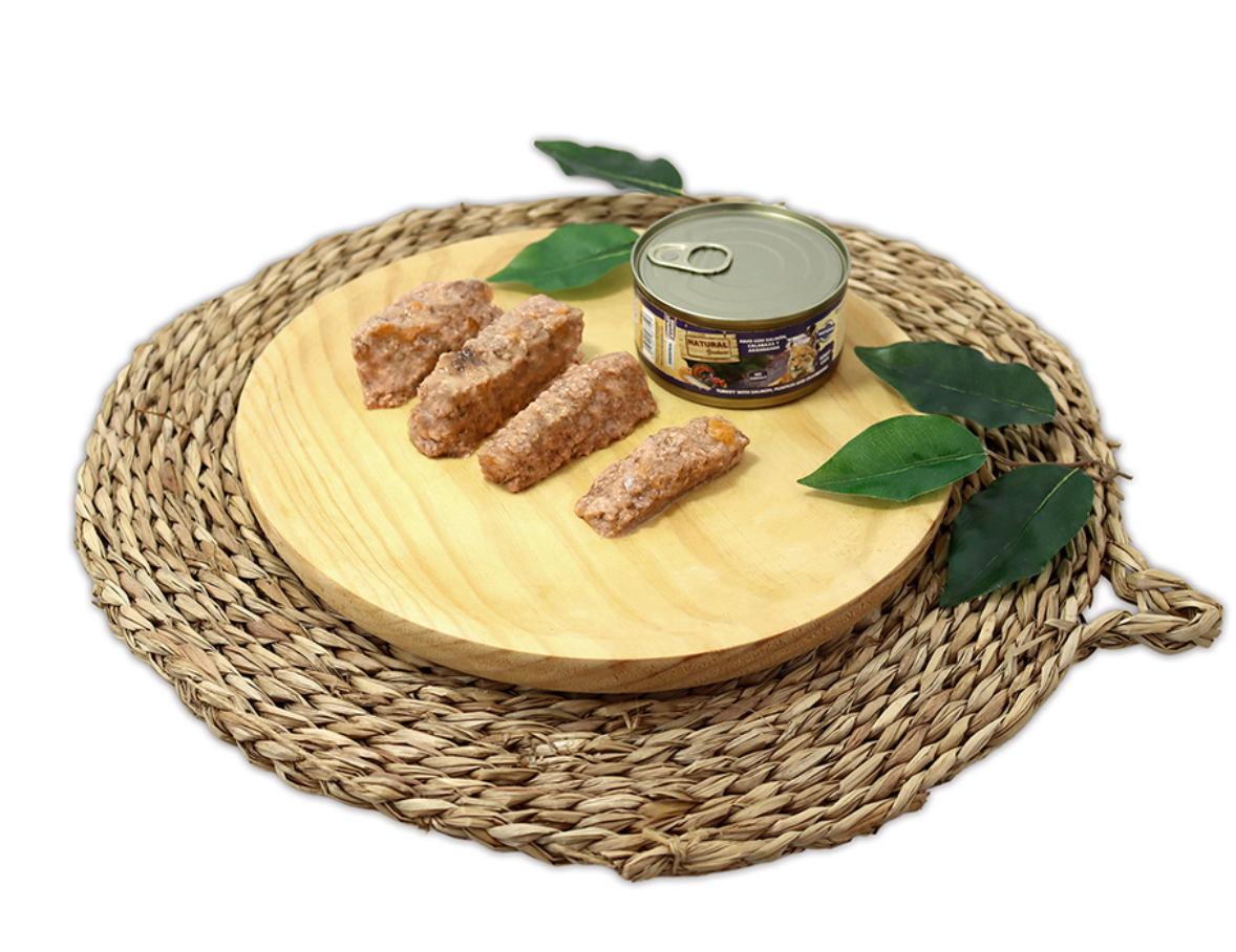 Natural Greatness - Pavo con Salmón, Calabaza y Arándanos - Lata para gatos adultos