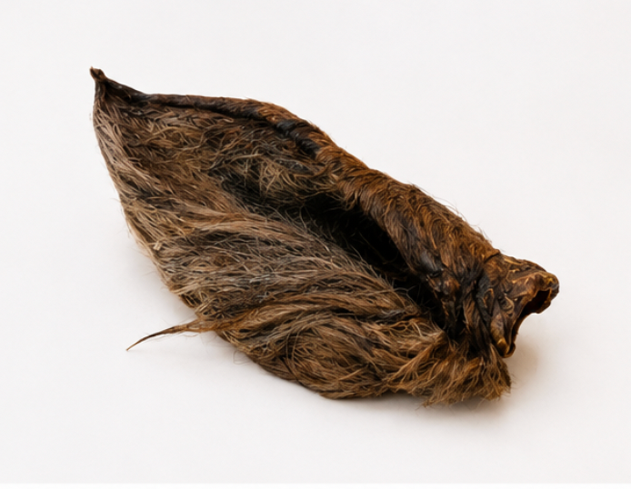 Oreja de caballo con pelo