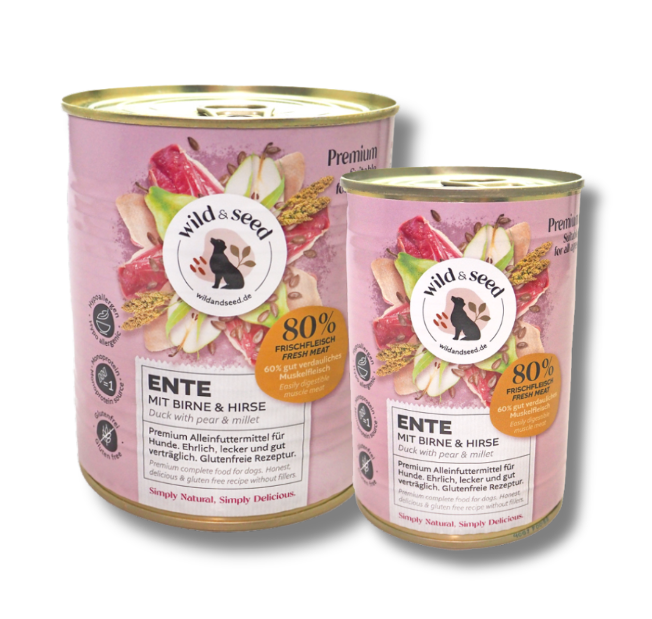 Lata de Pato con Pera (monoproteíca) - Wild & Seed - 400g