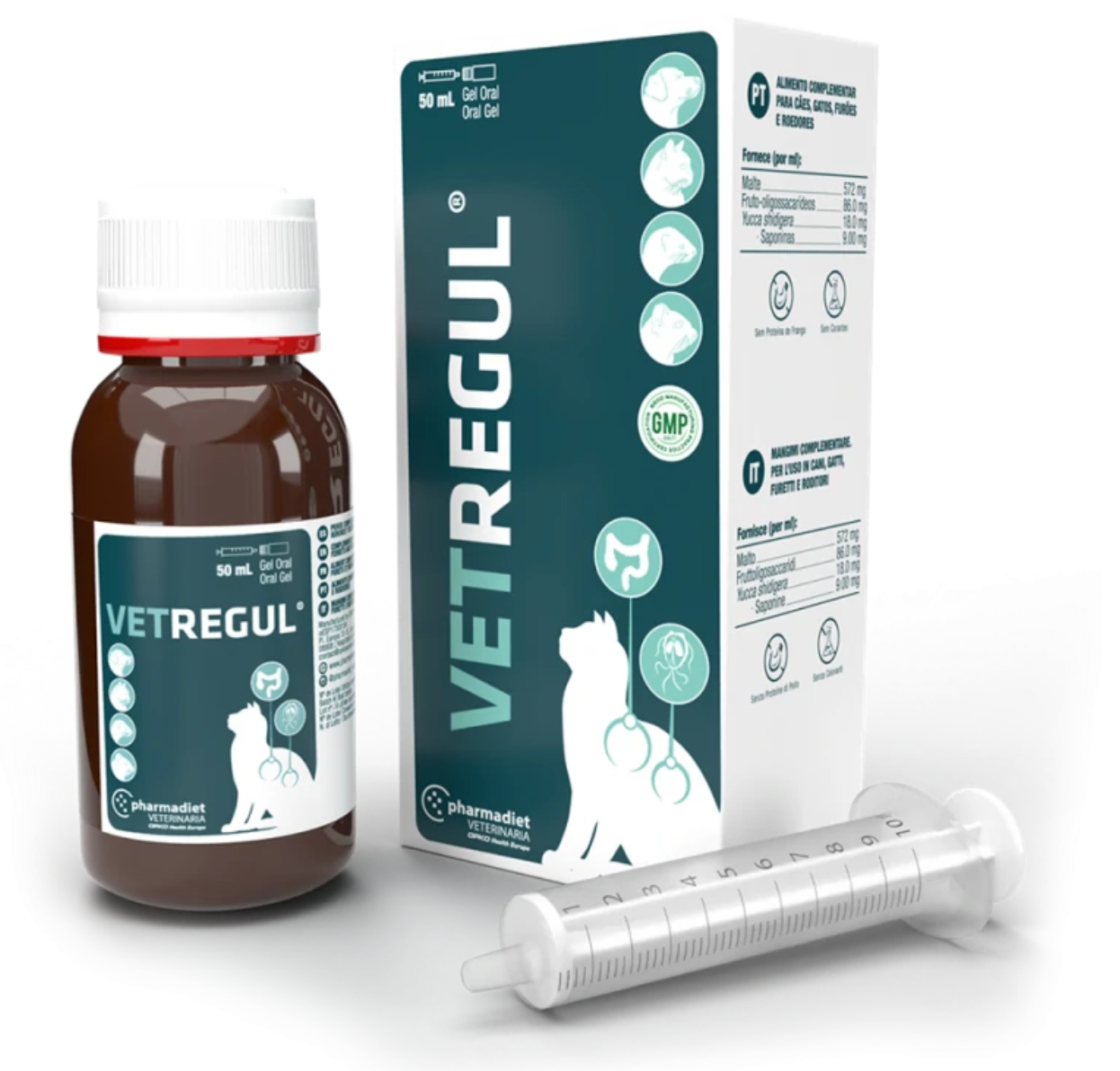 Pharmadiet VetRegul Gel Suplemento Intestinal para Perros y Gatos - 50ml