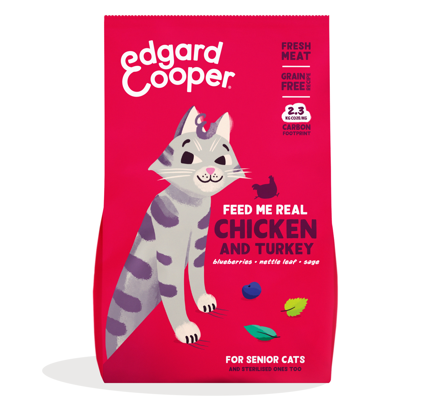 Edgard & Cooper | Pienso para gatos Senior de pollo y pavo de corral para Gatos