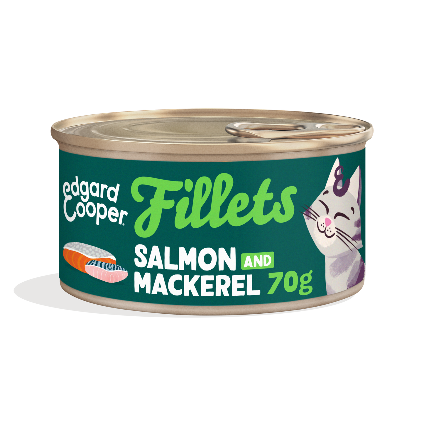 Edgard & Cooper  Filetes de salmón y caballa 70g