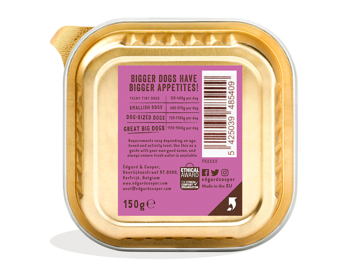 Edgard Cooper | Tarrina Venado y pato con arándanos rojos y batata | 150g