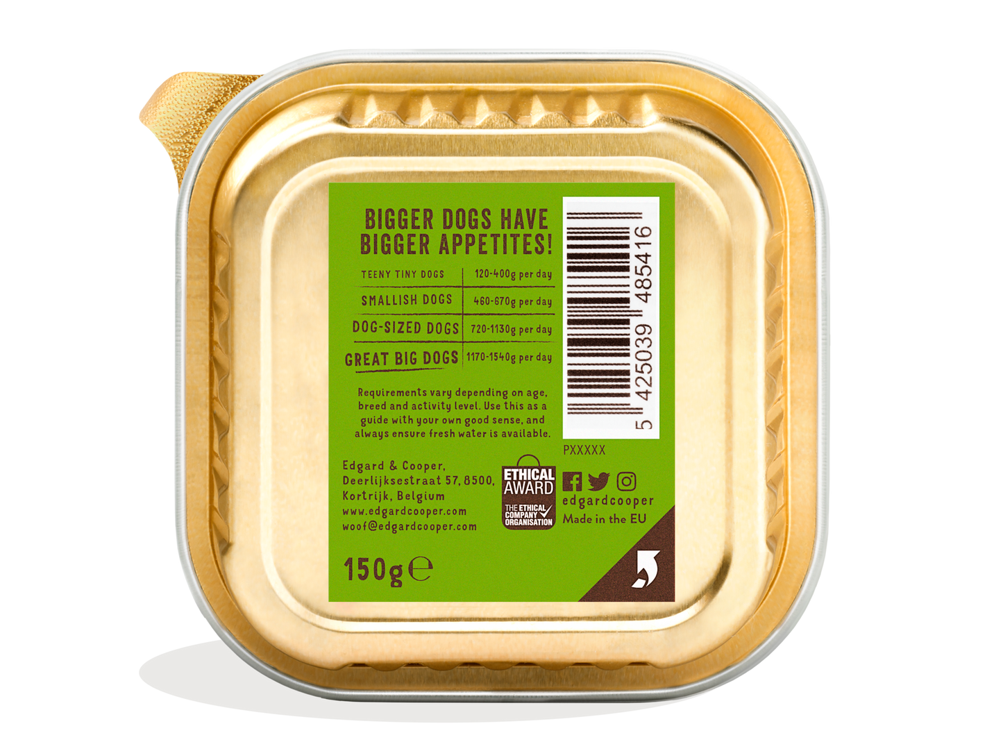 Edgard Cooper | Cordero y carne de vacuno con zanahoria, remolacha y manzana | 150g