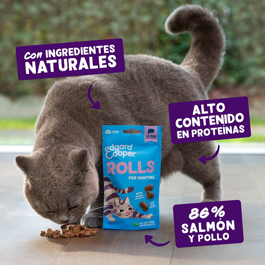 Edgard & Cooper | Rollitos de salmón y pollo | Premios naturales para gatos