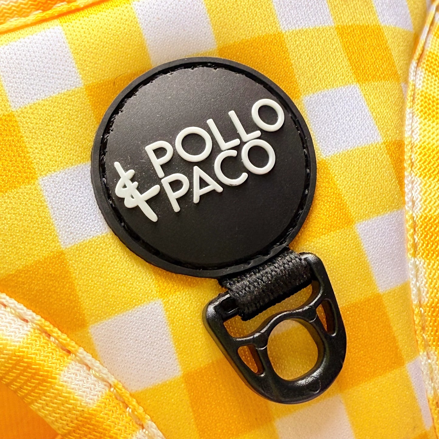 Arnés Body Pollo y Paco VICHY - Amarillo