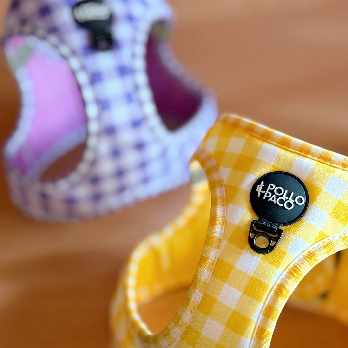 Arnés Body Pollo y Paco VICHY - Amarillo