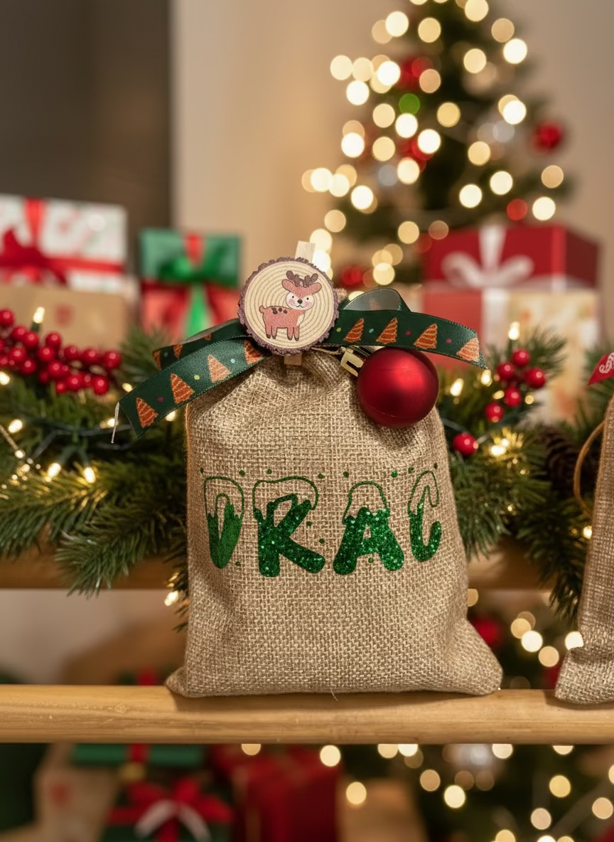 Customizable Christmas gift bag