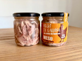 Muslo de Gallina en Caldo de Huesos para Perros y Gatos - 330g - WESO