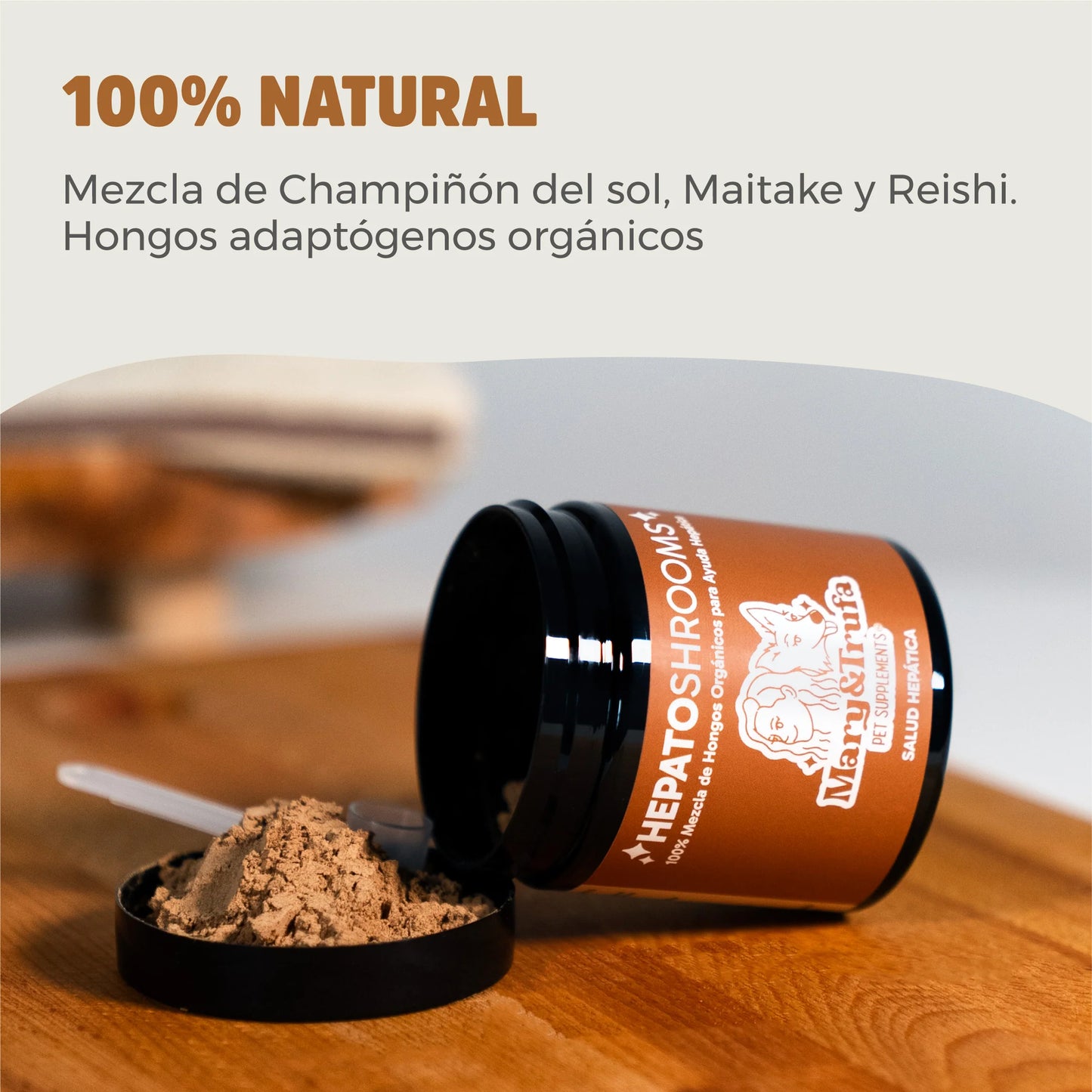 Mary&Trufa - HepatoShrooms 75gr | Suplemento para la Salud Hepática