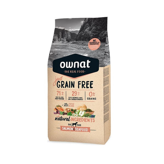 OWNAT GRAIN FREE JUST SALMON AND SEAFOOD 3kg