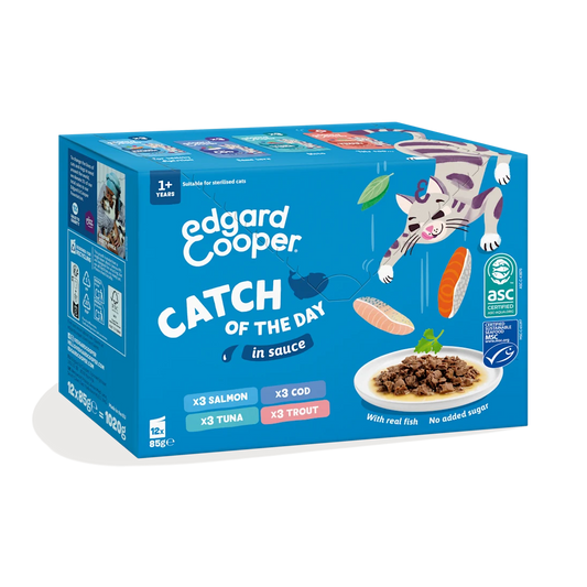 Edgard & Cooper | Pack Ahorro Captura del Día | 12 Pouches 85g para gato
