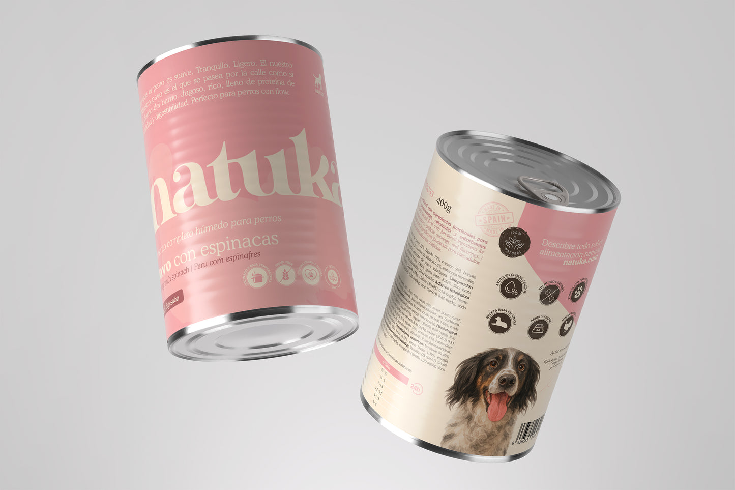 Lata de Pavo con boniato y espinacas para Perros | Natuka | Monoproteíca