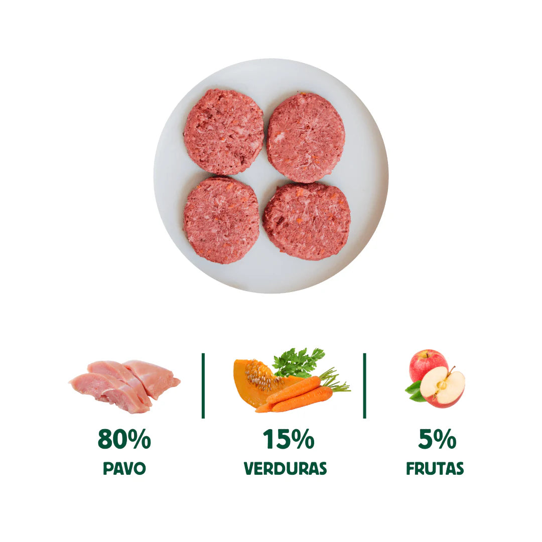 Menú BARF de Salmón con verduras frescas para perros - 500g -  Wild Balance
