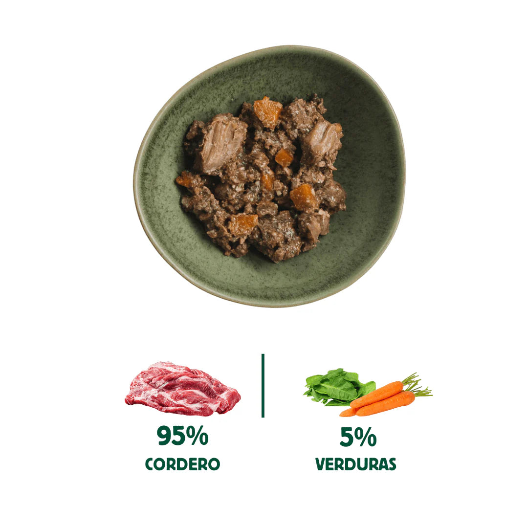 Lata de Cordero Monoproteica – Comida cocinada al vapor de Wild Balance - Para Perros