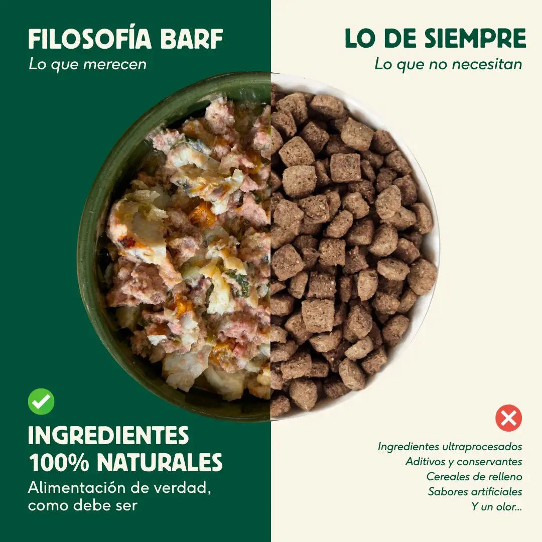 Lata de Cerdo y Merluza para perros 400g - Comida cocinada al vapor de Wild Balance - Para Perros