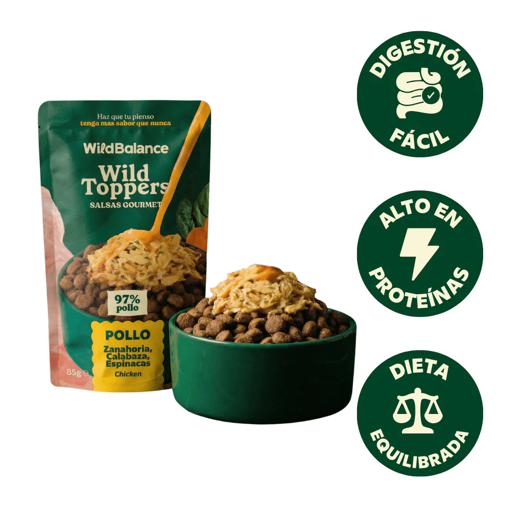 Topper de Pollo y Verduras 85g - Salsas Gourmet Wild Balance