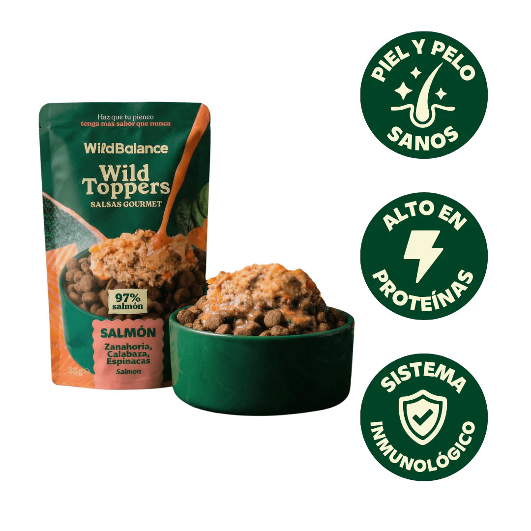 Topper de Salmón y Verduras 85g - Salsas Gourmet Wild Balance
