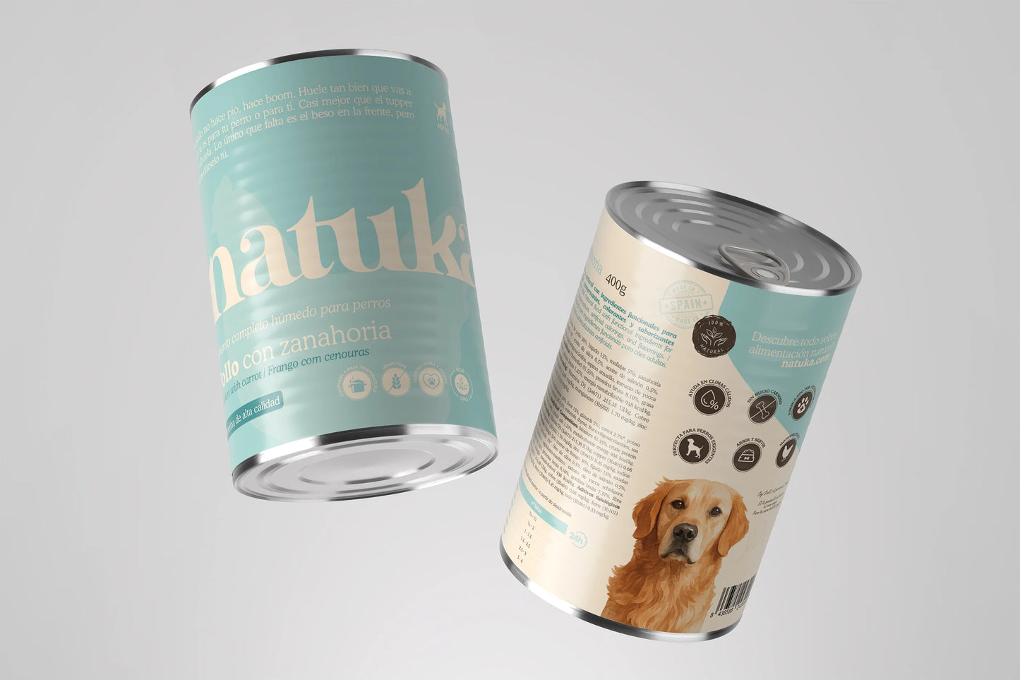 Lata de Pollo con patata y brócoli para Perros | Natuka | Monoproteíca