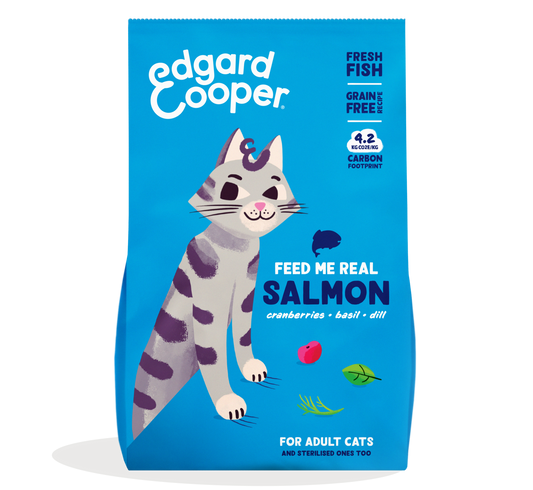 Edgard & Cooper | Pienso de Salmón fresco del Atlántico con arándanos, albahaca y eneldo para Gatos